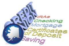 alaska map icon and credit union services