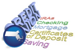 ma map icon and credit union services