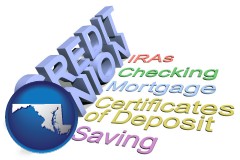 md map icon and credit union services