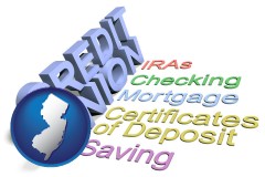 nj map icon and credit union services