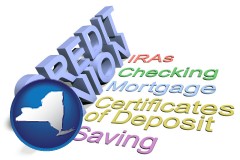 ny map icon and credit union services