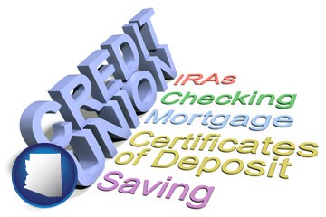 credit union services - with Arizona icon