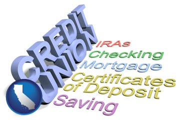 credit union services - with California icon
