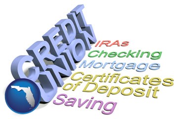 credit union services - with Florida icon