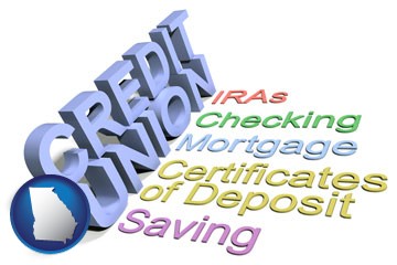 credit union services - with Georgia icon