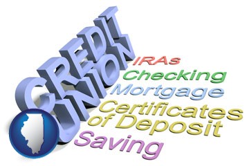 credit union services - with Illinois icon